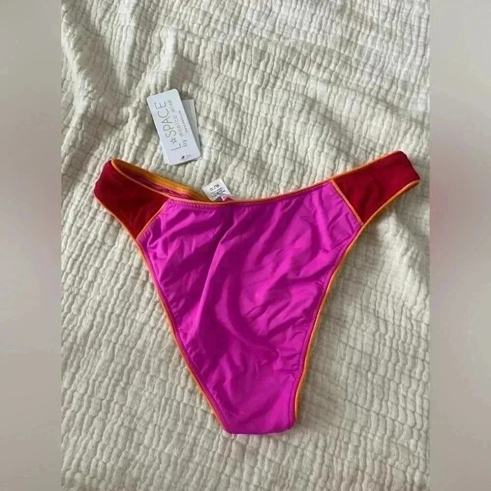 NWT L*space color block‎ whiplash bikini bottom size XL - Picture 3 of 3